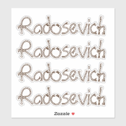 名パーソナライズされた前 シール (シート)