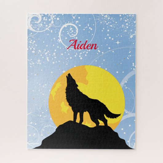 名パーソナライズされた前 ジグソーパズル (縦)