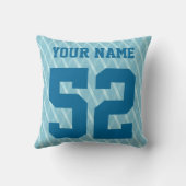 名パーソナライズされた前&ナンバーホッケーゴアリー枕 クッション (裏面)