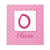 名パーソナライズされた前 ノートパッド (正面)