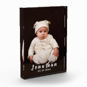 名パーソナライズされた前 フォトブロック (左)