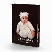 名パーソナライズされた前 フォトブロック (右)