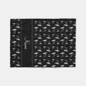 名パーソナライズされた前 フリースブランケット (正面(横))