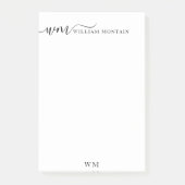 名パーソナライズされた前 ポストイット (正面)