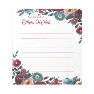 名パーソナライズされた前 メモ帳から ノートパッド