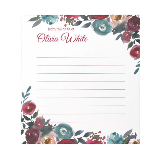 名パーソナライズされた前 |メモ帳から ノートパッド (正面)