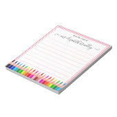 名パーソナライズされた前 |メモ帳から ノートパッド (回転)