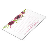 名パーソナライズされた前 |メモ帳から ノートパッド (アングル)