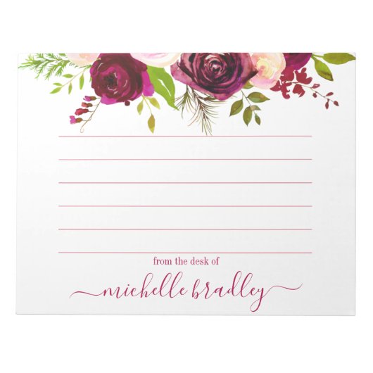 名パーソナライズされた前 |メモ帳から ノートパッド (正面)