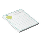 名パーソナライズされた前 |メモ帳から ノートパッド (アングル)