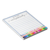 名パーソナライズされた前 |メモ帳から ノートパッド (アングル)