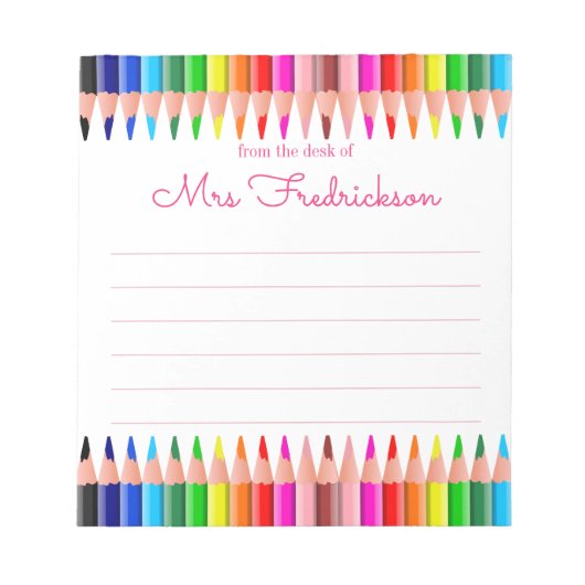 名パーソナライズされた前 |メモ帳から ノートパッド (正面)