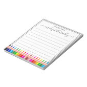 名パーソナライズされた前 |メモ帳から ノートパッド (回転)