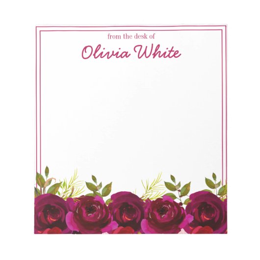 名パーソナライズされた前 |メモ帳から ノートパッド (正面)