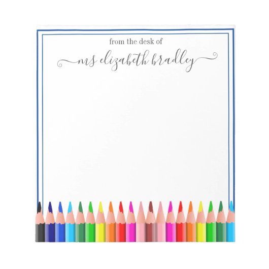 名パーソナライズされた前 |メモ帳から ノートパッド (正面)