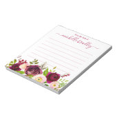 名パーソナライズされた前 |メモ帳から ノートパッド (回転)