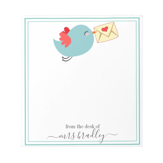 名パーソナライズされた前 |メモ帳から ノートパッド (正面)