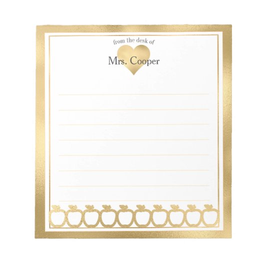 名パーソナライズされた前 |メモ帳から ノートパッド (正面)