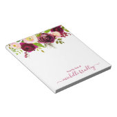 名パーソナライズされた前 メモ帳のデスクから| ノートパッド (アングル)