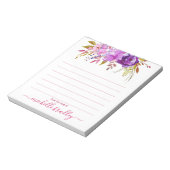 名パーソナライズされた前 メモ帳のデスクから| ノートパッド (回転)