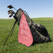 名パーソナライズされた前 | モノグラムゴルフタオル ゴルフタオル (グリーン)