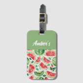 名パーソナライズされた前 ラゲッジタグ (正面縦)