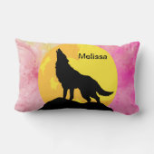 名パーソナライズされた前 ランバークッション (裏面)