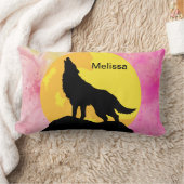 名パーソナライズされた前 ランバークッション (ブランケット)