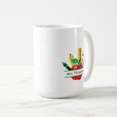 名パーソナライズされた前 – 世界の最高の先生 コーヒーマグカップ (正面右)