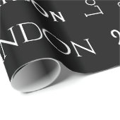 名パーソナライズされた前・卒業年 ラッピングペーパー (ロールコーナー)