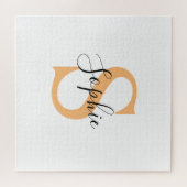 名パーソナライズされた前、名前をカスタムする、誕生日 ジグソーパズル (横)