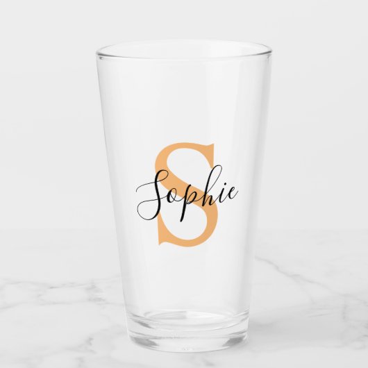 名パーソナライズされた前、名前をカスタムする、誕生日 タンブラーグラス (正面)