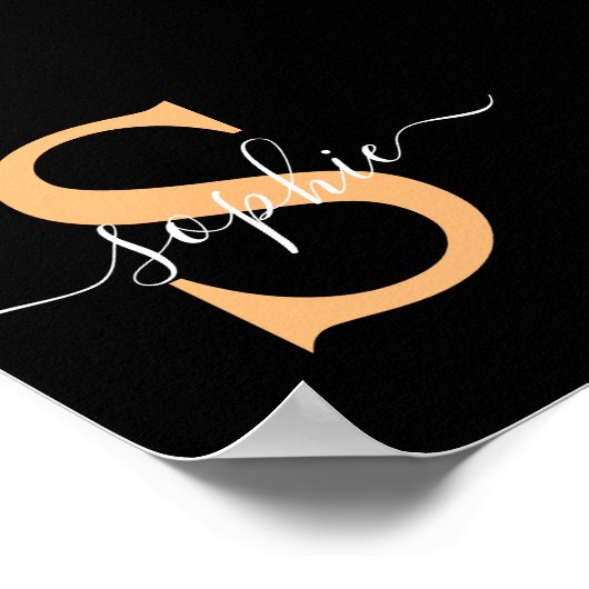 名パーソナライズされた前、名前をカスタムする、誕生日 ポスター (角)