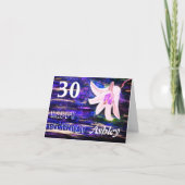 名パーソナライズされた前&年代ハッピーバースデーカード カード (正面)