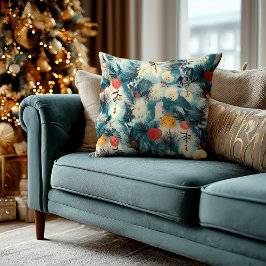 名パーソナライズされた前・引用文付きクリスマス枕 クッション