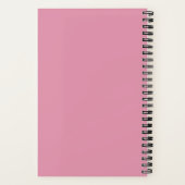 名パーソナライズされた前（紫） ノートブック (裏面)