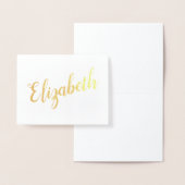 名パーソナライズされた前 | 花嫁の文房具 箔カード (ディスプレー)