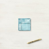 名パーソナライズされた前 | Salah/祈りの言葉トラッカーWeekly ポストイット (デスク上)