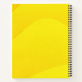 名パーソナライズされた前(Yellow Notebook) ノートブック (裏面)