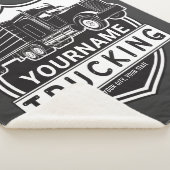 名パーソナライズされた前Big Rigセミトラック シェルパブランケット (3/4)