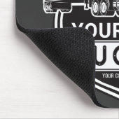 名パーソナライズされた前Big Rigセミトラック マウスパッド (コーナー)