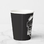 名パーソナライズされた前Big Rigセミトラック 紙コップ (右)