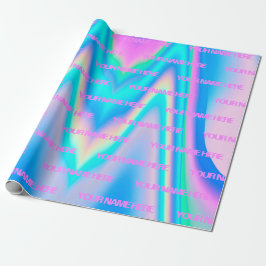 名パーソナライズされた前Fabolous ラッピングペーパー