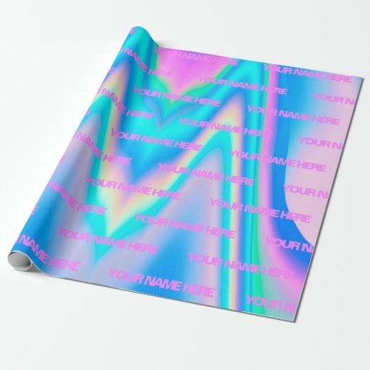 名パーソナライズされた前Fabolous ラッピングペーパー (アンロールド)