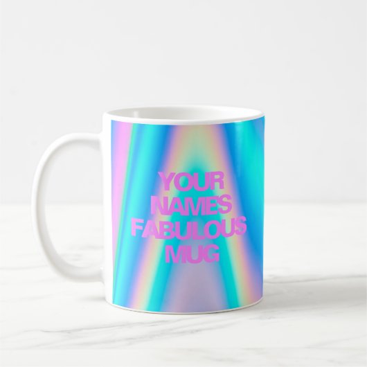 名パーソナライズされた前Fabolous Mug コーヒーマグカップ (左)