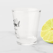 名パーソナライズされた前GROOMSMAN Shot glass ショットグラス (右)