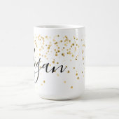 名パーソナライズされた前mug コーヒーマグカップ (中央)