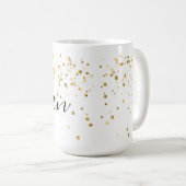 名パーソナライズされた前mug コーヒーマグカップ (正面右)