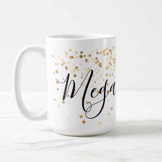 名パーソナライズされた前mug コーヒーマグカップ (左)
