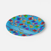 名パーソナライズされた前skyblue mexicanレスリング ペーパープレート (アングル)